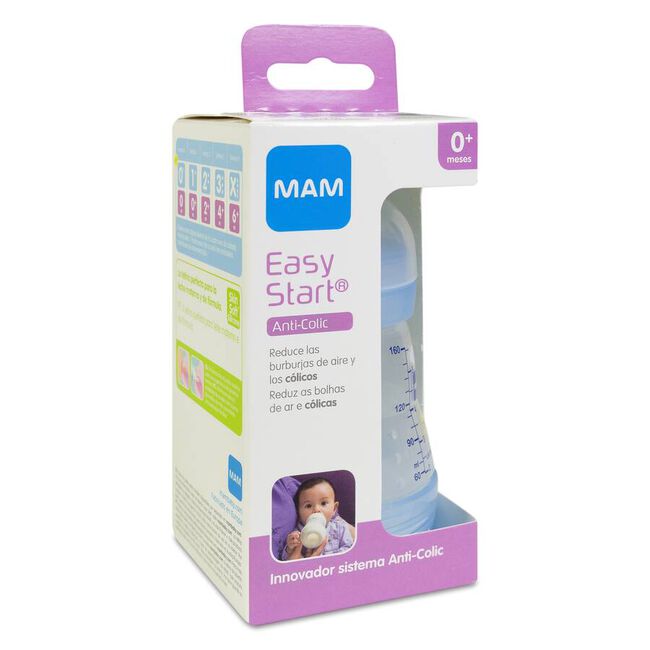 Mam Biberón Anti-Colic 160 ml Azul, 1 Unidad