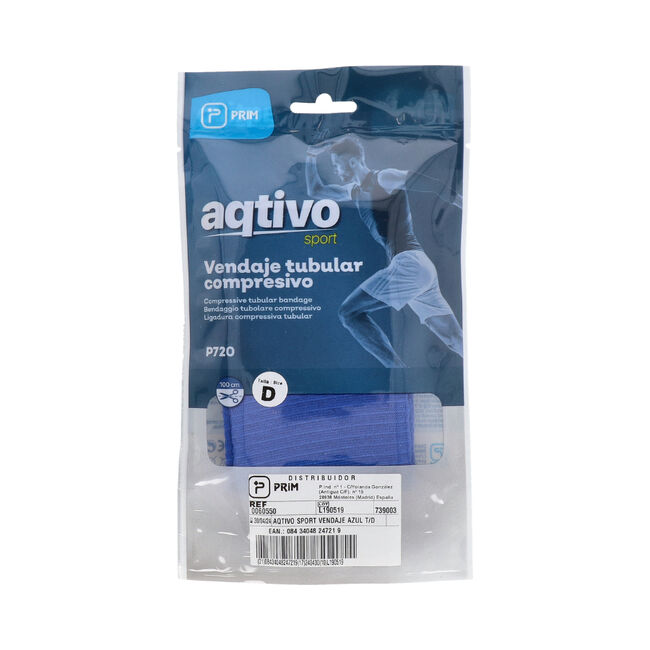 imagen de Prim Aqtivo Sport Vendaje Azul Talla D, 1 Unidad