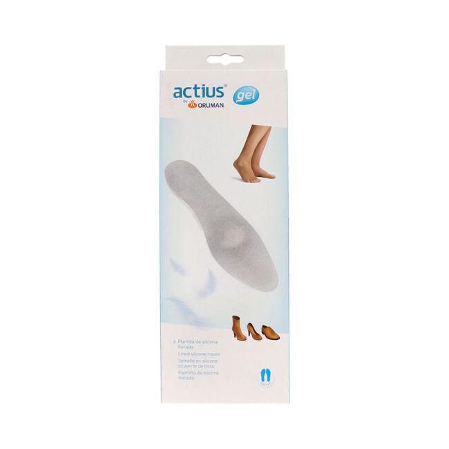 Orliman FEETPAD Plantilla de Silicona Larga con Apoyo Retrocapital Forrada ACP936 Talla 1 N° 37-38, 1 Par