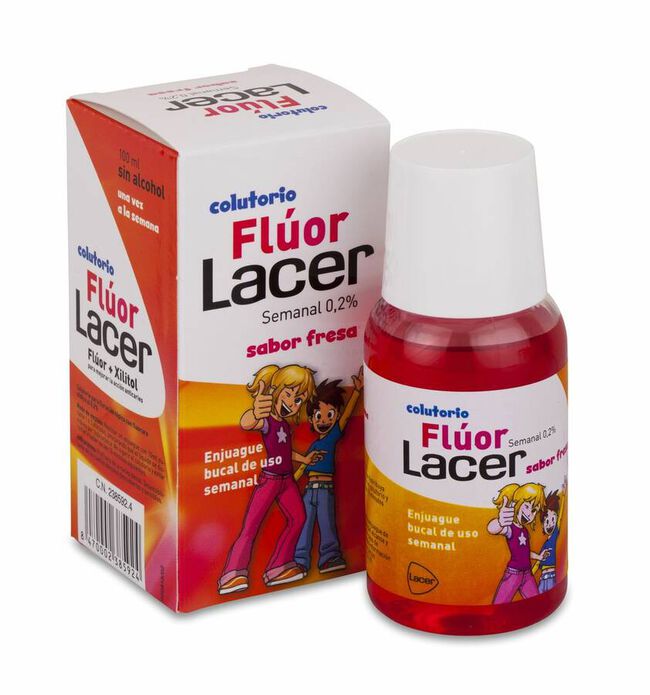 Lacer Colutorio Fluor Semanal 0, 2 % Fresa