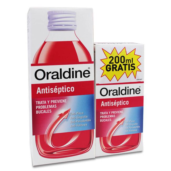 Pack Oraldine Antiséptico, 400 ml + 200 ml