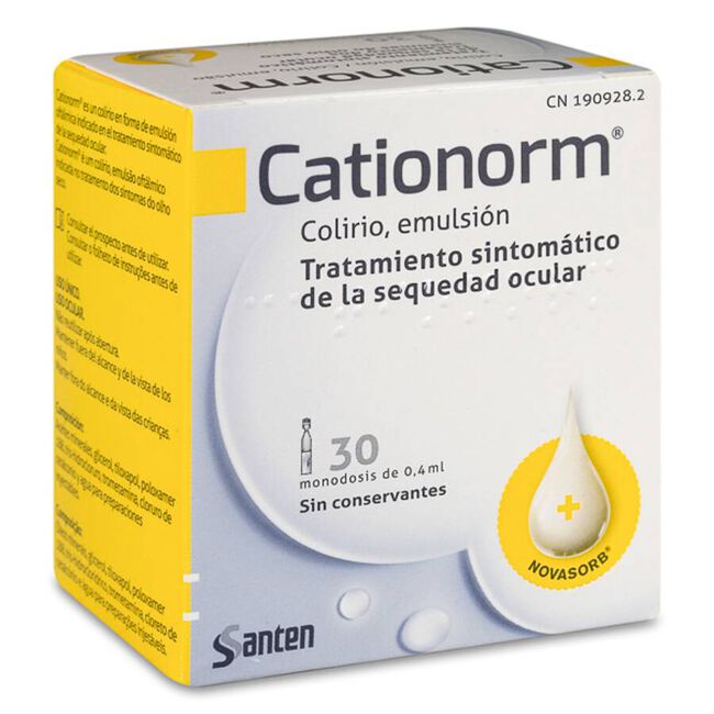 Cationorm Colirio, 30 Monodosis