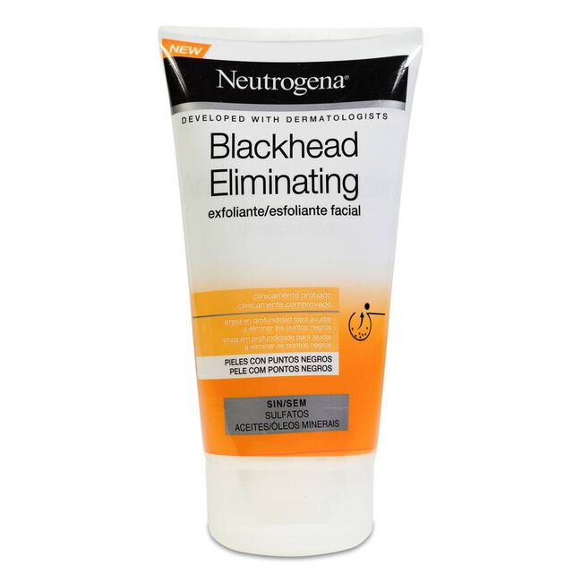 Neutrogena Blackhead Eliminating Exfoliante Facial, 150 ml