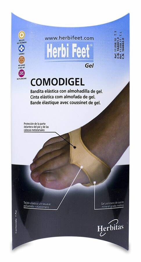 Herbi Feet Comodigel Banda Metatarsal Talla S, 1 Ud