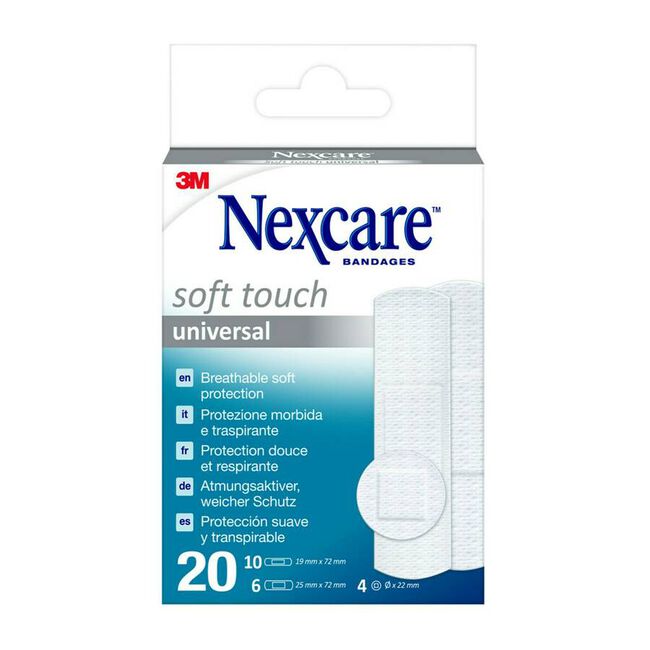 Nexcare Soft Surtidas, 20 Uds