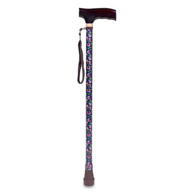 Prim Muletilla Aluminio Extensible Flor Rosa Azul, 1 Unidad