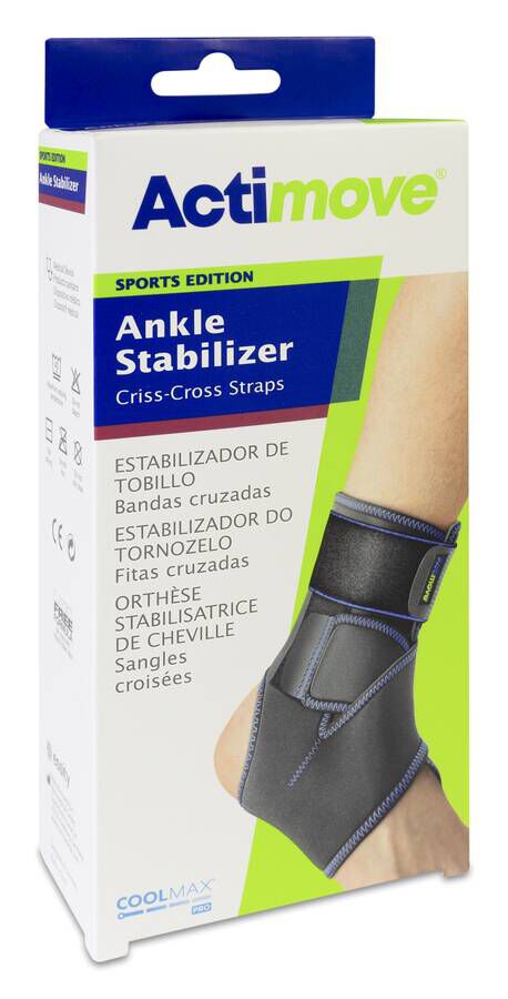 Actimove Estabilizador de Tobillo con Bandas Talla Única, 1 Unidad
