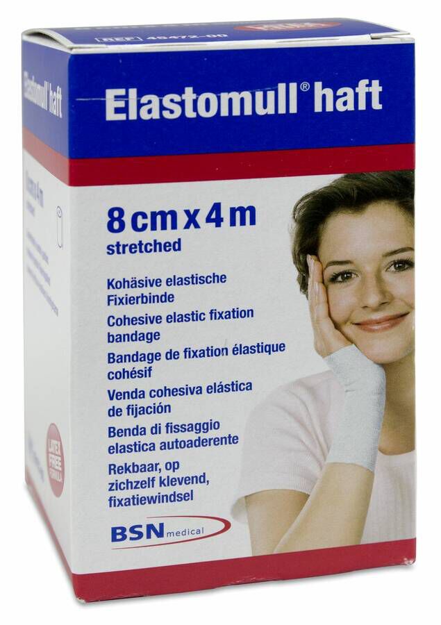 Leukoplast Elastomull Haft 8 cm x 4 m, 1 Ud