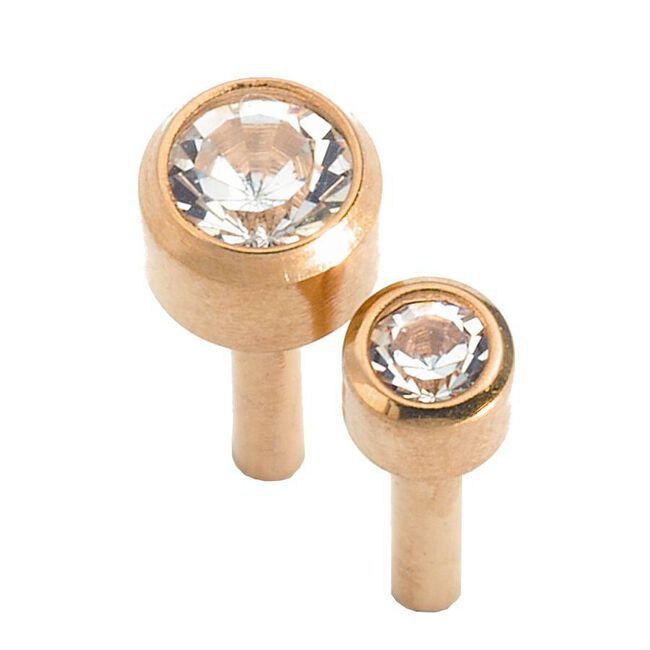 Caflon Pendiente Piedra Blanca Mini, 12 Unidades