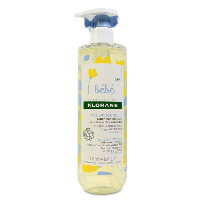 Klorane Bebé Gel Limpiador, 500 ml