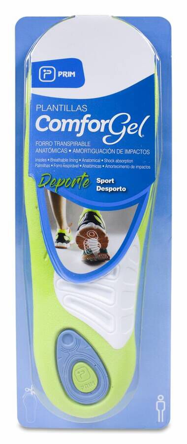 Prim Comforgel Plantilla Deportiva Hombre, 1 Par