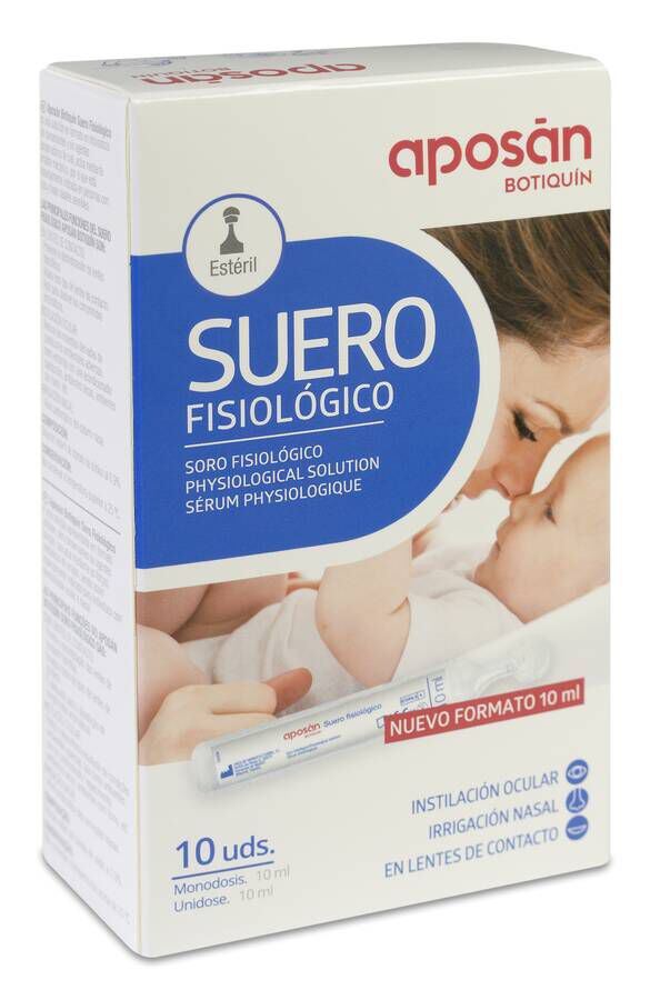 Apos&aacute;n Suero Fisiol&oacute;gico 10 ml, 10 Uds