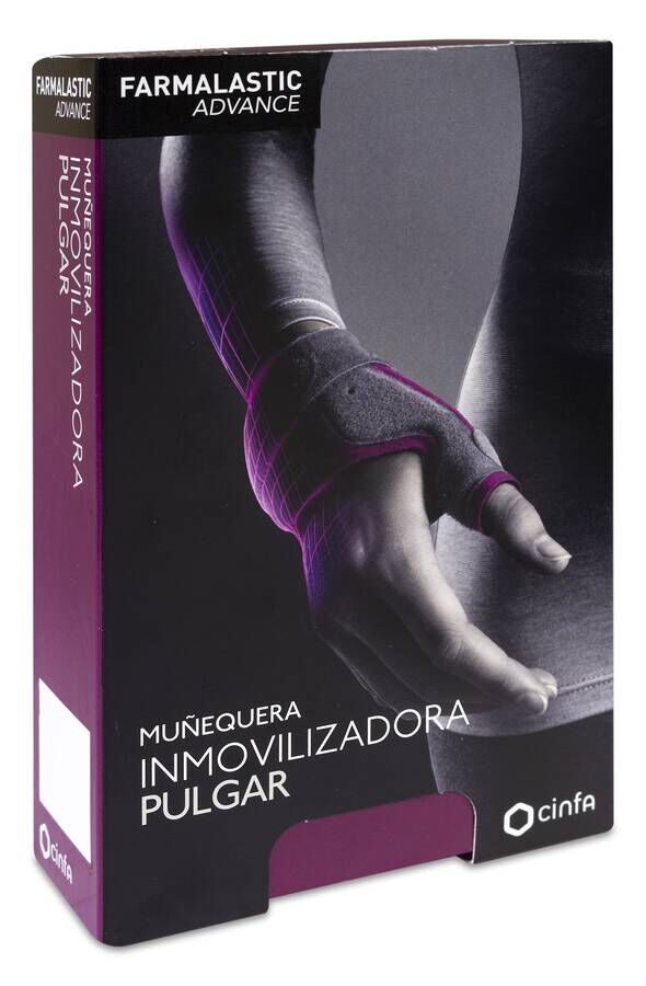 Farmalastic Advance Muñequera Inmovilizadora Pulgar T-2, 1 Unidad
