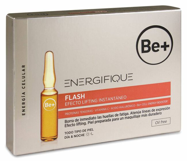 Be+ Energifique Flash Ampollas Efecto Lifting, 5 Ampollas