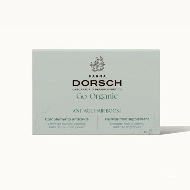 Farma Dorsch Go Organic Antiage Hair Boost, 60 C&aacute;psulas
