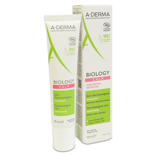 A-Derma Biology Cuidado Dermatológico Calmante, 40 ml