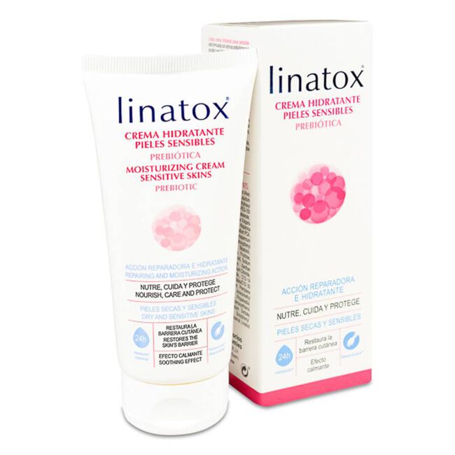Linatox Crema Prebiótica Hidratante Pieles Sensibles, 200 ml