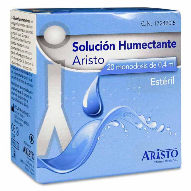 Aristo Solución Humectante 0.4 ml, 20 monodosis