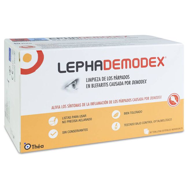 Lephademodex Toallitas Estériles Oculares, 30 Uds