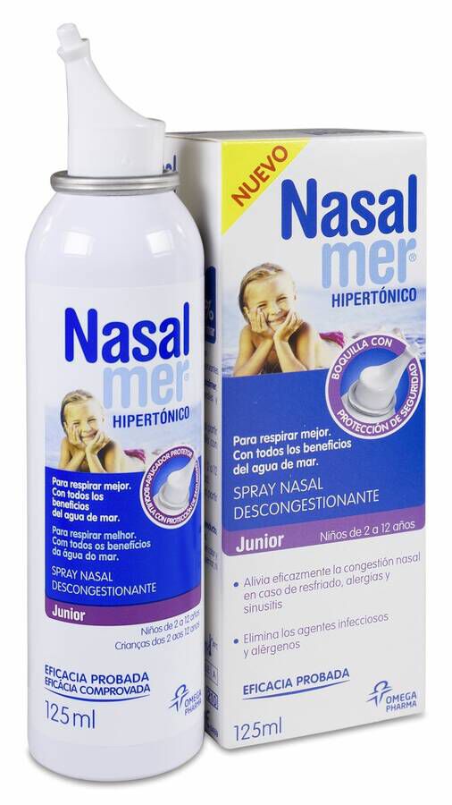 Nasalmer Spray Nasal Hipert&oacute;nico Junior, 125 ml