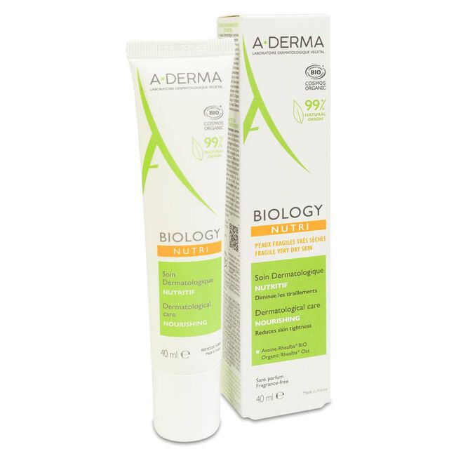 A-Derma Biology Cuidado Dermatológico Nutritivo, 400 ml