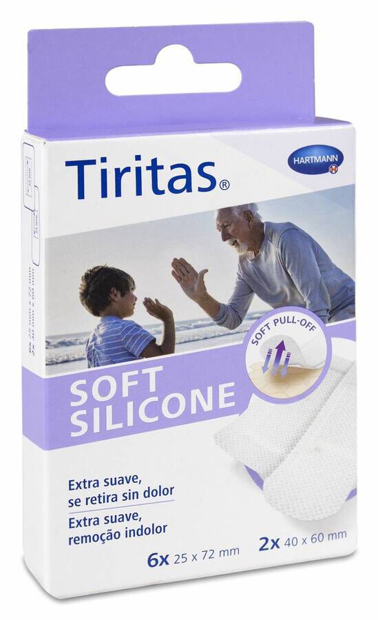 Hartmann Soft Apósitos Adhesivos de Silicona 2 Tamaños, 8 Uds