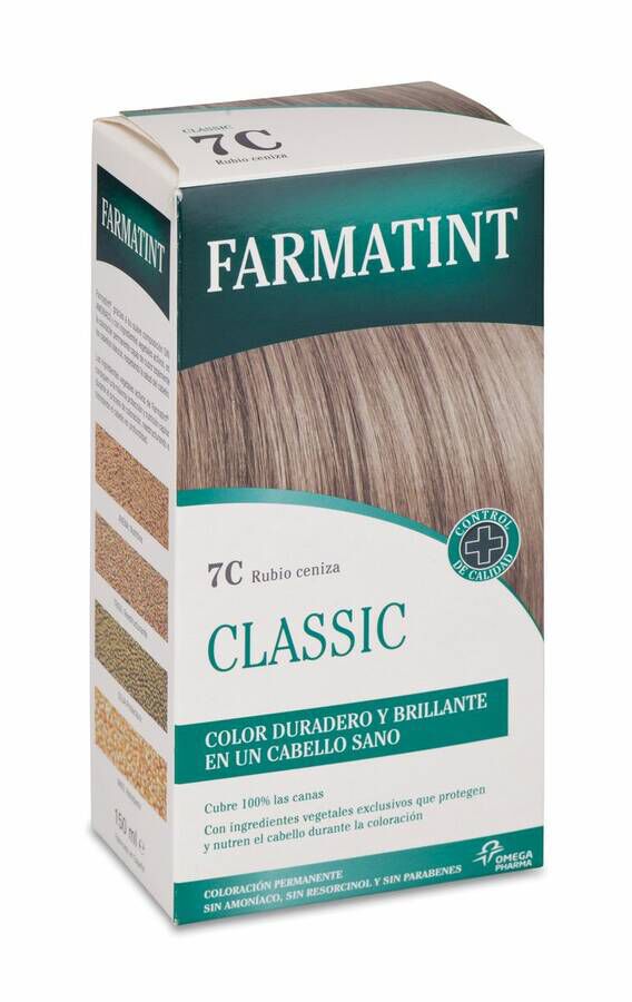 Farmatint Tinte Capilar 7C Rubio Ceniza, 1 Ud