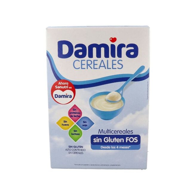 Damira Papilla Multicereales Sin Gluten, 600 g