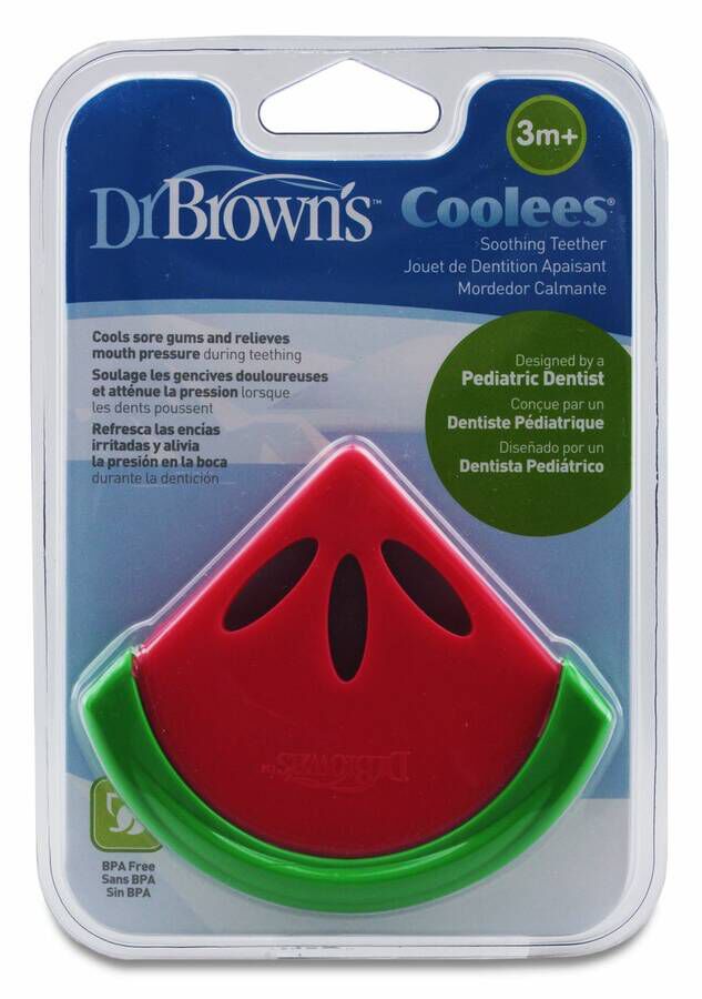 Dr. Brown's Coolees Mordedor Calmante Sandía 3m+, 1 Ud