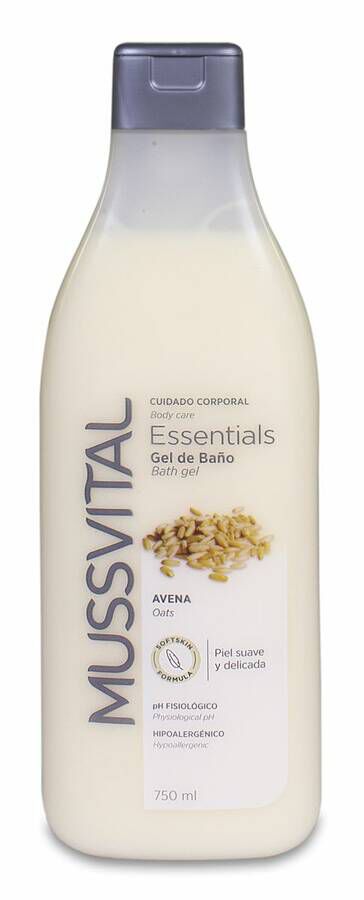 Mussvital Essential Gel de Baño Avena, 750 ml