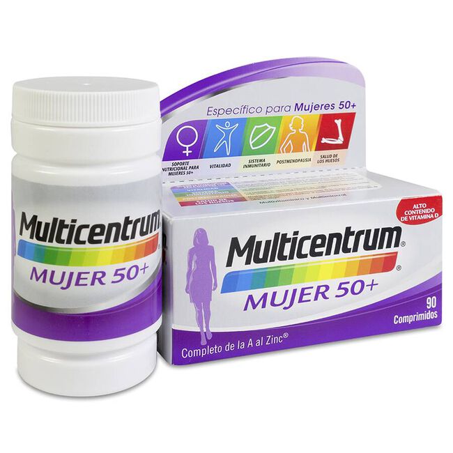 Multicentrum Mujer 50+, 90 Comprimidos