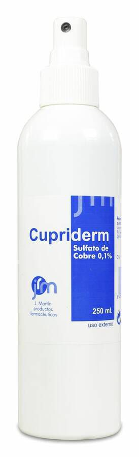 Cupriderm Sulfato de Cobre 0,1 %, 250 ml