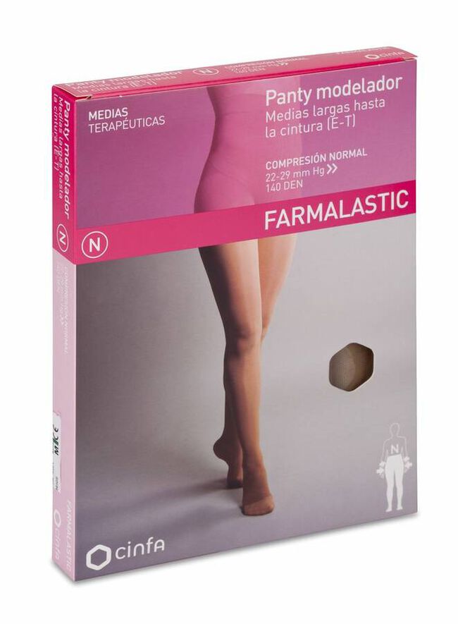 Farmalastic Panty Modelador Beige Compresión Normal Talla Mediana, 1 Ud