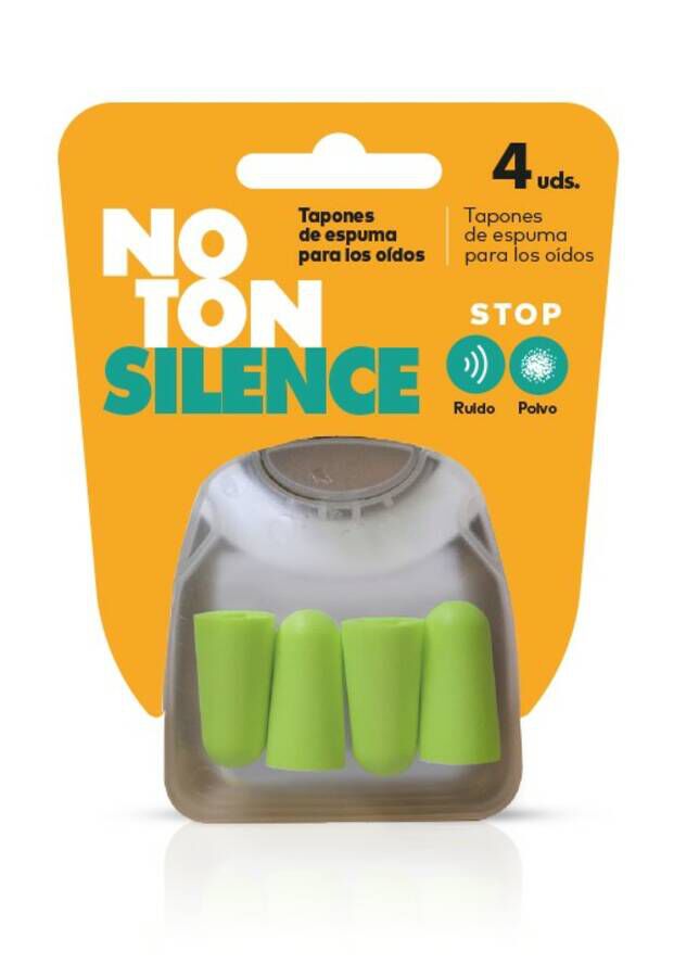Noton Silence Tapones de Espuma para Oídos, 4 Uds