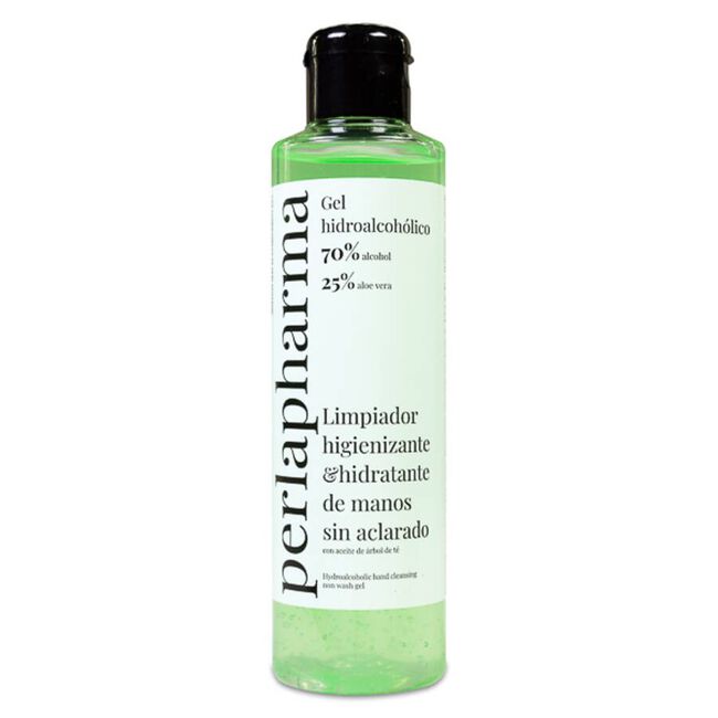 Perlapharma Gel Hidroalcohólico Cosmético con Aloe Vera, 200 ml