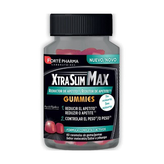 Xtraslim Max Reductor de Apetito Gummies, 60 unidades