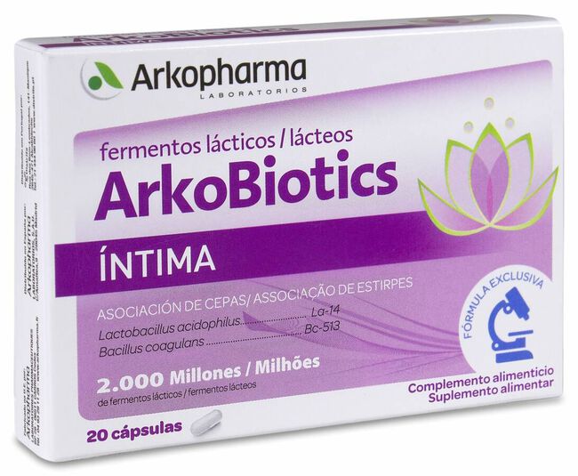 Arkopharma Arkobiotics Intima, 20 Cápsulas