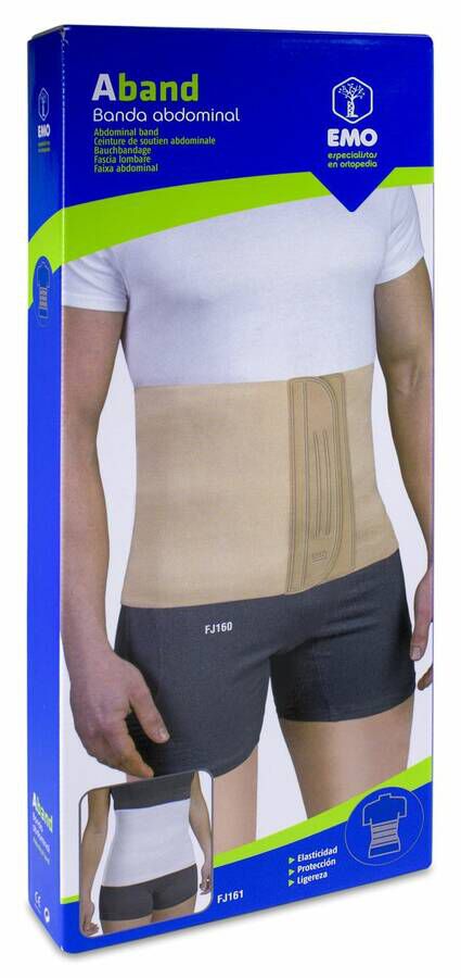 Emo Banda Abdominal Algodón FJ160 Beige Talla XL, 1 Ud