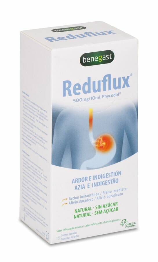 Benegast Reduflux Líquido, 15 Sobres