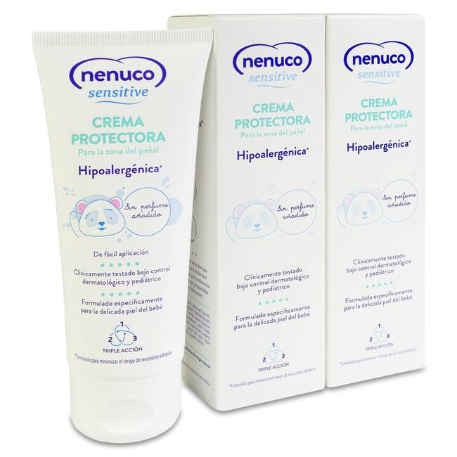 Duplo Nenuco Sensitive Crema Protectora, 2 x 100 ml