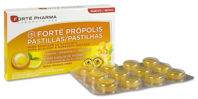 Forté Pharma Pastillas de Própolis Sabor Limón, 24 Uds