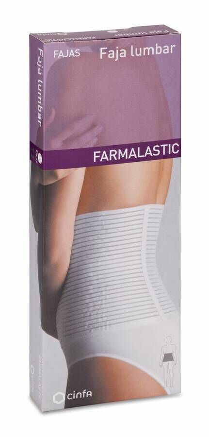 imagen de Farmalastic Faja Lumbar Velcro Talla 2, 1 Ud