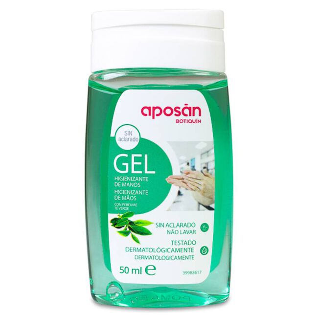 Aposán Gel Hidroalcohólico de Manos Té Verde, 50 ml