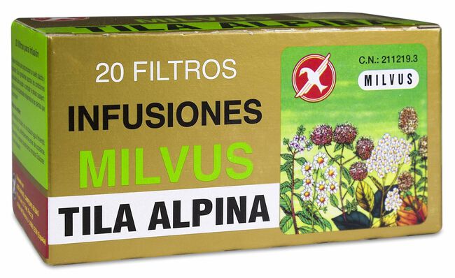 Comprar Milvus Tila Alpina, 20 Filtros, 20 Sobres