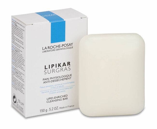 La Roche-Posay Lipikar Surgras Pan Fisiológico Antidesecante, 150 g