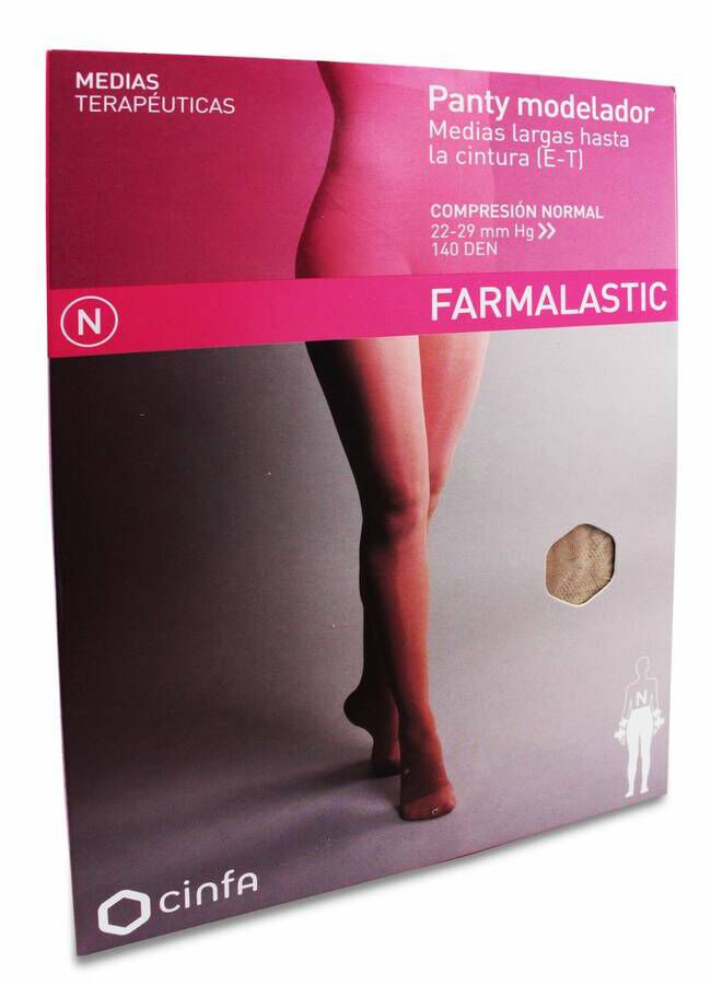 Farmalastic Panty Modelador Beige Compresión Normal Talla Extra Grande, 1 Ud