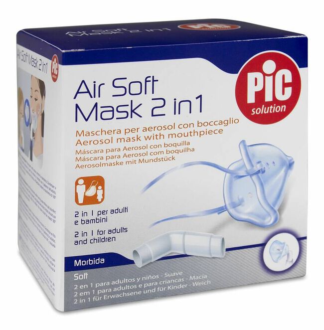 Pic Solution Air Soft Mask 2 en 1, 1 Ud