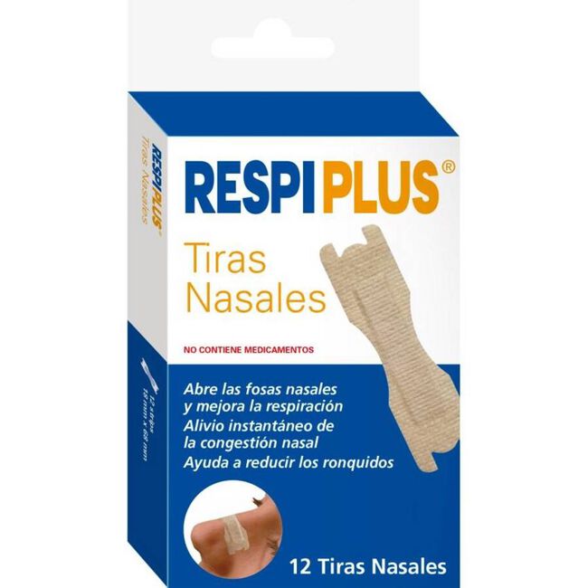 Respiplus Tira Nasal, 12 Uds