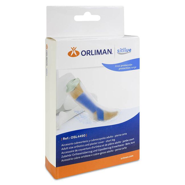 Orliman Cubreortesis y Cubrescayolas Adulto – Pierna Corta OSL4490 Talla UniversaL, 1 Unidad