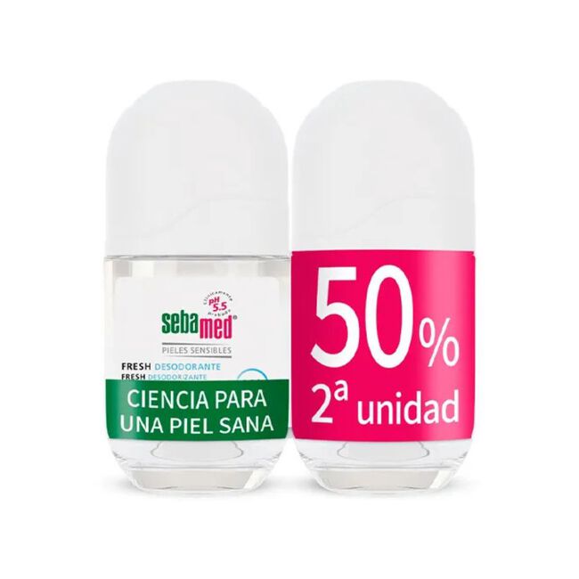 Sebamed Dúo Desodorante Fresh Roll-On, 2 x 50 ml